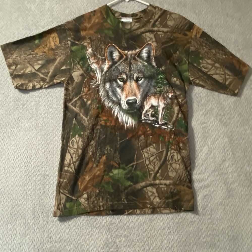 Camo T Shirt Mens S Small  Realtree Hardwood Camouflage Hunting Sportex Vintage